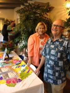 Paul & Claudine Burnett at book launch, Aug. 2013