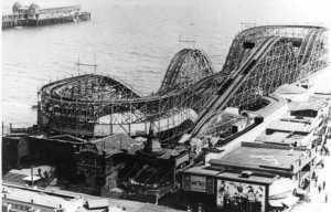 Jack Rabbit Roller Coaster on the Pike