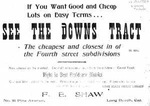 Location: Between 4th and 5th Street, on both sides of Nebraska. (Eve. Tribune 12/10/1902)