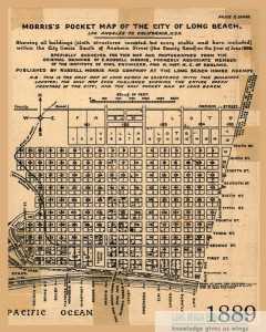 Real estate development in Long Beach in 1889 when the Tutts lived here.